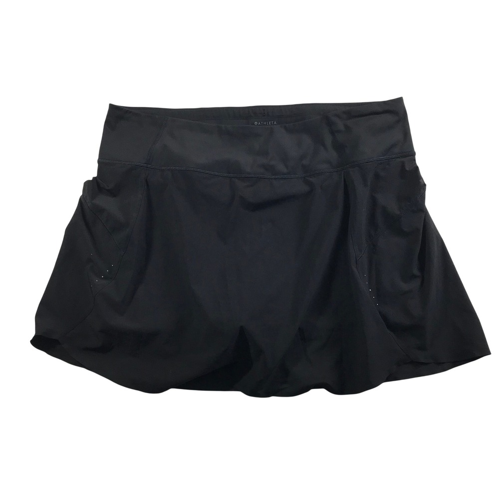 Athleta Run With It 16 Skort Black Active Running Tennis Skirt Plus Size 2X